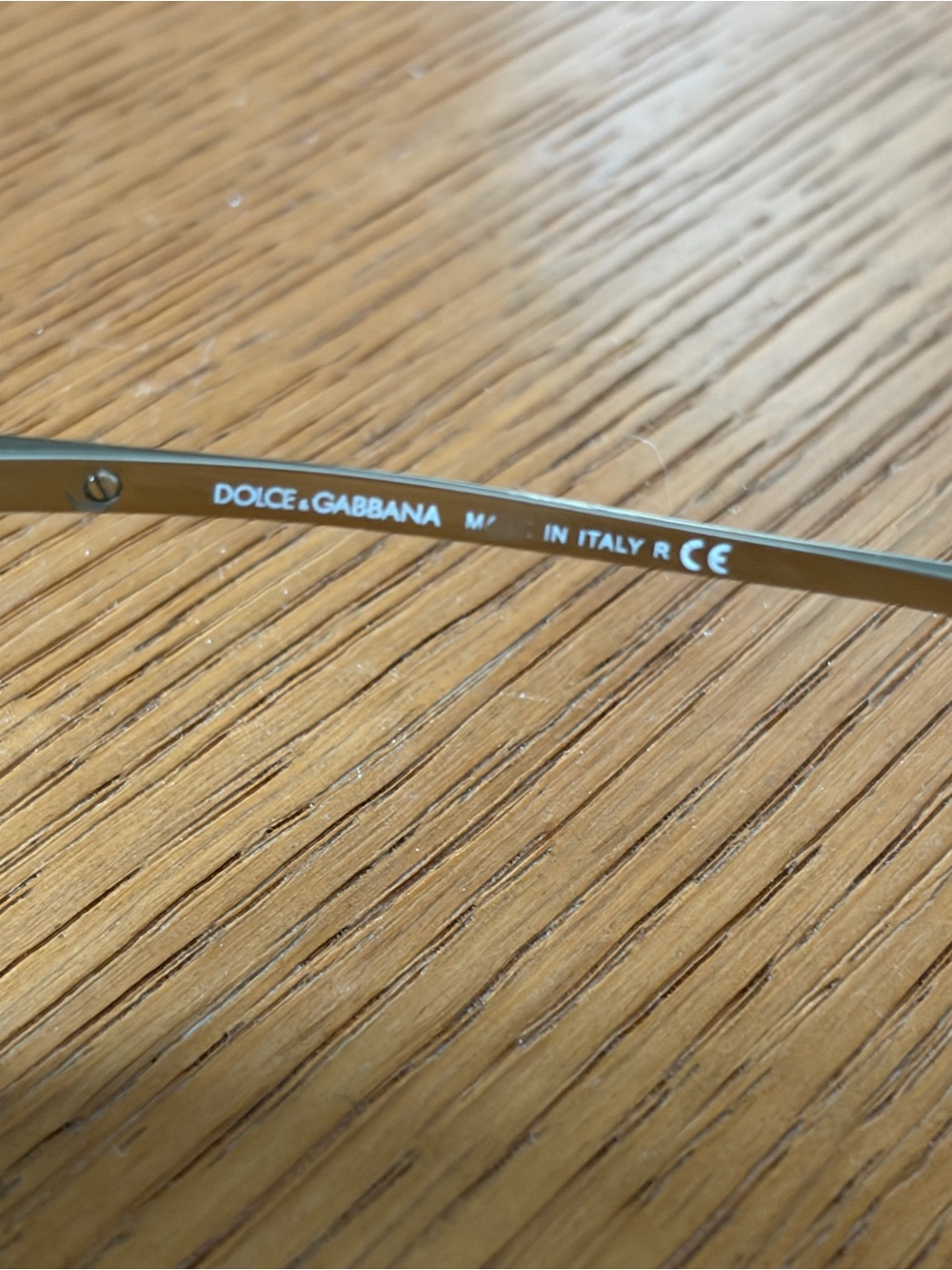 Dolce & Gabbana Aviator Green/Brown/Gold Sunglasses with Logo on side - Picture 2 of 4